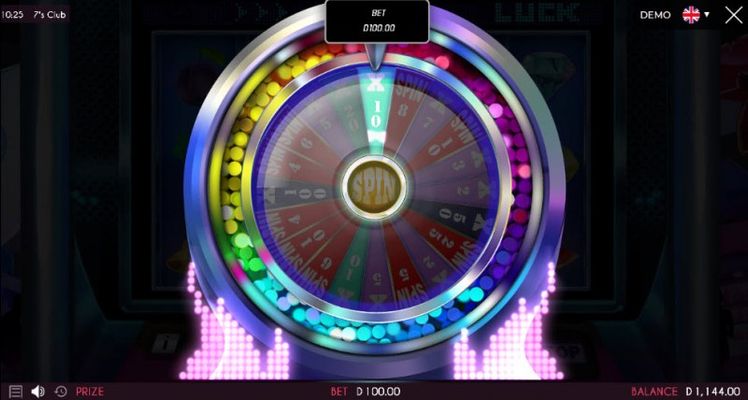 Spin the wheel to win a prize multiplier or free spins