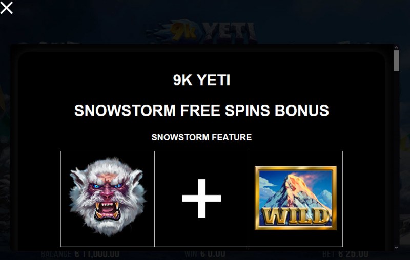Snowstorm Free Spins Bonus
