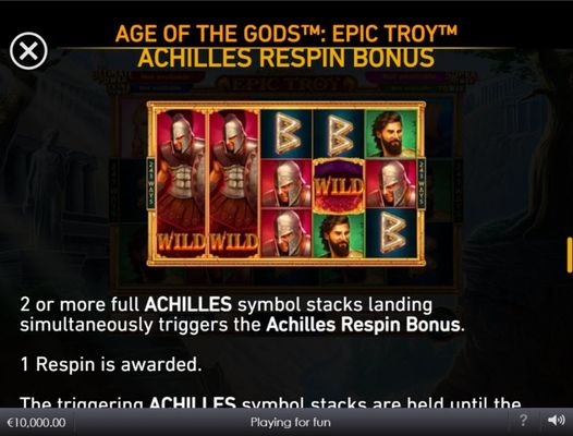 Achilles Respin Bonus