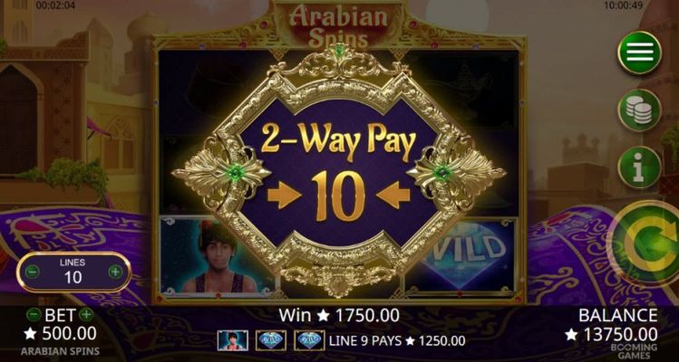 2-Way Pay activated for the next 10 spins