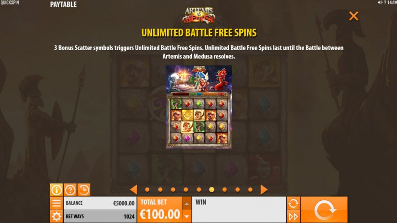 Unlimited Battle Free Spins
