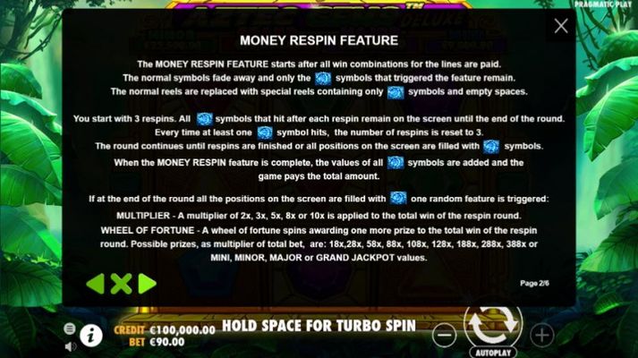 Money Respin Feature