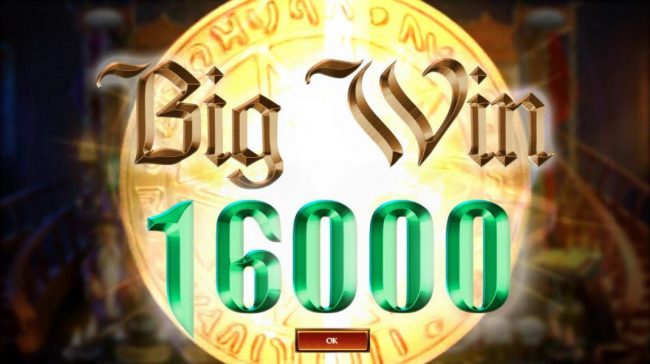 A 16,000 coin big win is triggered by the Water Elemental Spell Feature