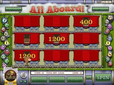 we were able to collect 2800 coins before selecting the empty boxcar