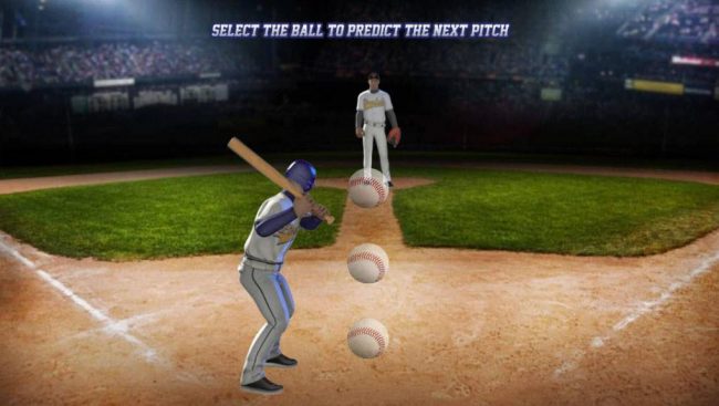 Select a ball to predict the next pitch and win a prize