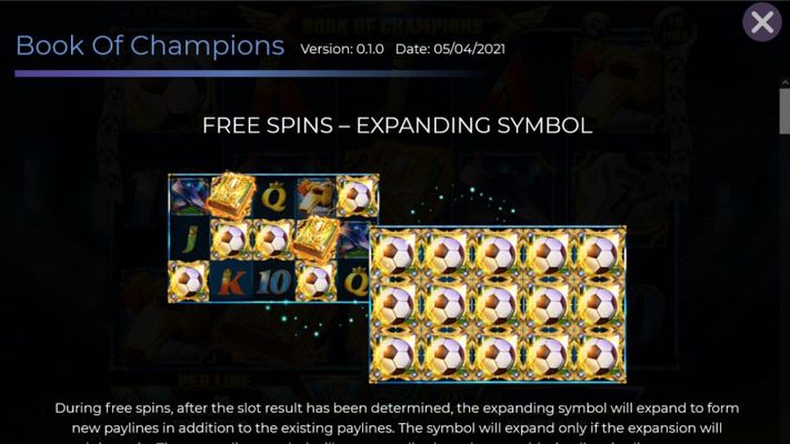 Free Spin Feature - Expanding Wild