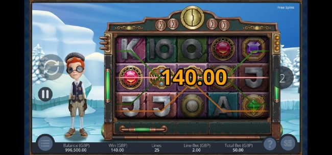 Multiple winning paylines triggers a big win during the free spins feature!