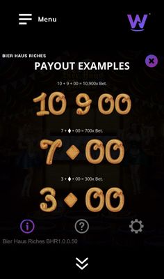 Payout Examples