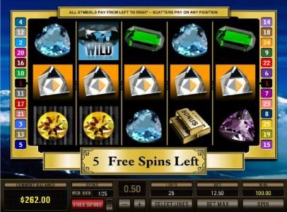 $100 pyaout during free spins feature