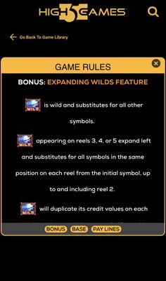 Expanding Wilds Feature