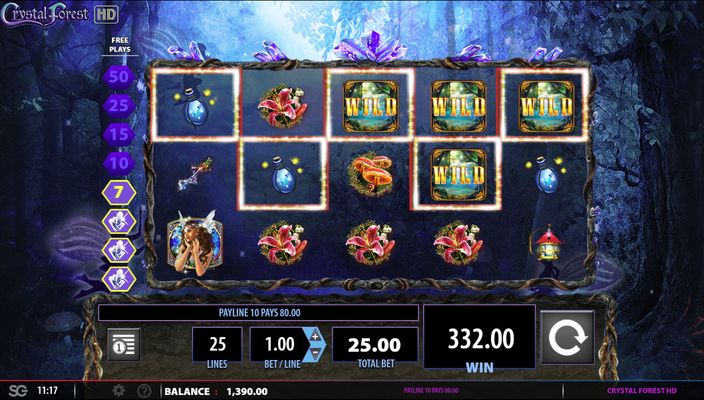 Four or more consecutive cascade wins triggers the free spins feature