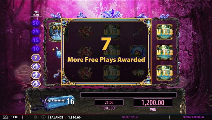 7 More Free Spins Awarded