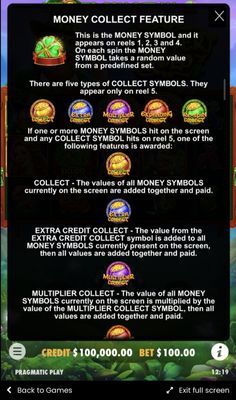 Money Collection Feature
