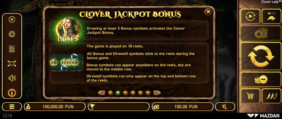 Clover Jackpot Bonus