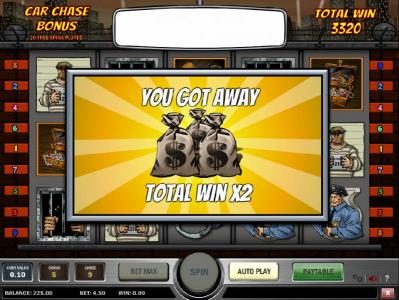 we made all the choices to get away and earned a 3320 coin big win payout