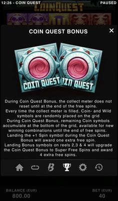 Coin Quest Bonus