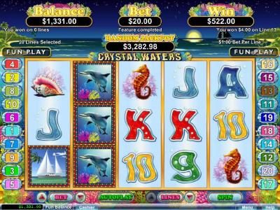 Free spins feature pays out a $522 jackpot