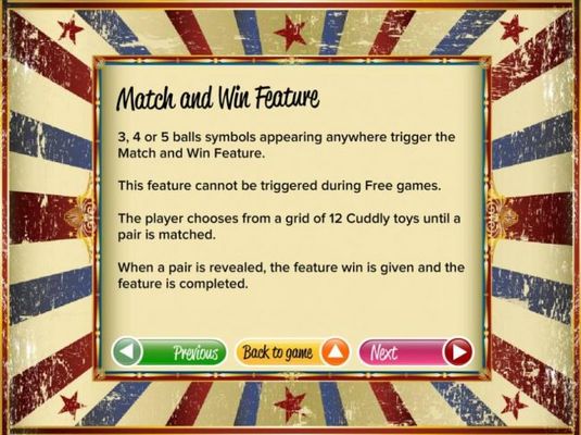 Match and Win Feature Rules