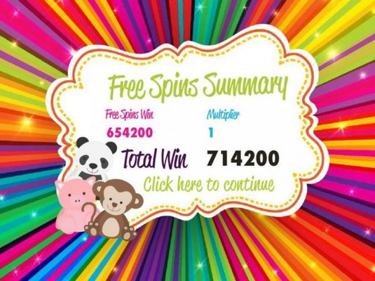 Total free spins payout 714200 coins