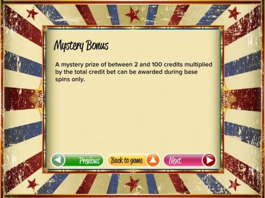 Mystery Bonus Rules