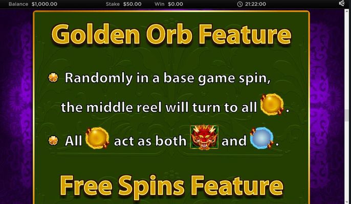 Golden Orb Feature