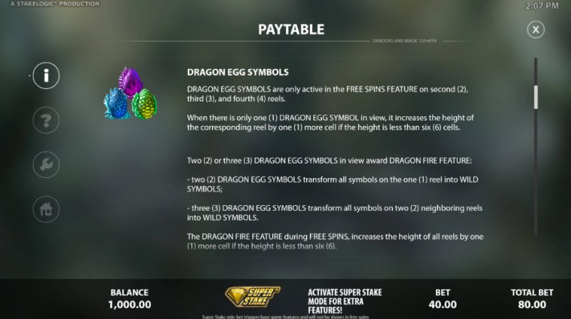 Dragon Egg Symbols