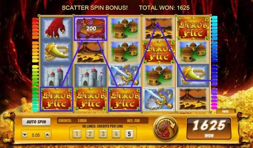 scatter spin bonus pays out a total jackpot of 1625 coins