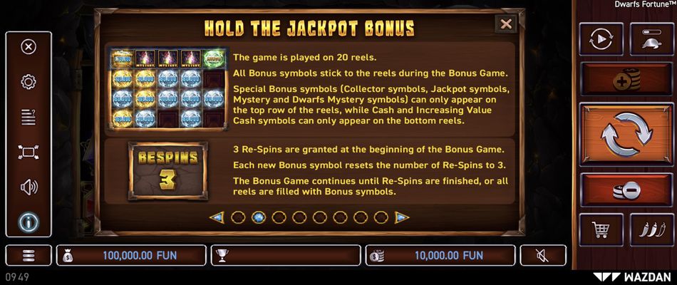 Hold The Jackpots Bonus
