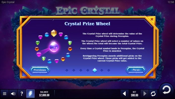 Crystal Prize Wheel