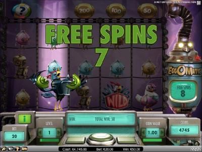 free spins can be re-triggered during bonus feature