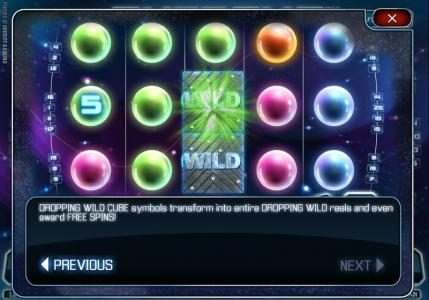 dropping wild cude symbols transform into entire dropping wild reels and even award free spins