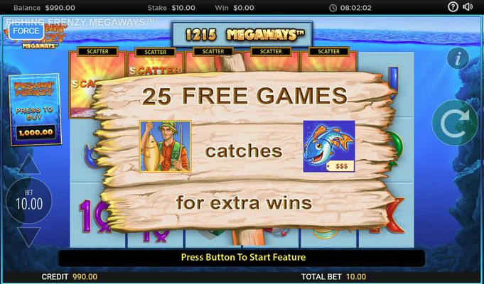 25 Free Spins Awarded