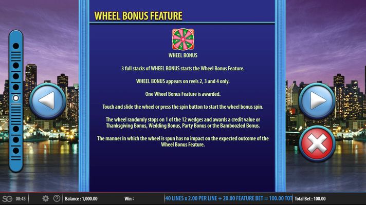 Wheel Bonus Feature