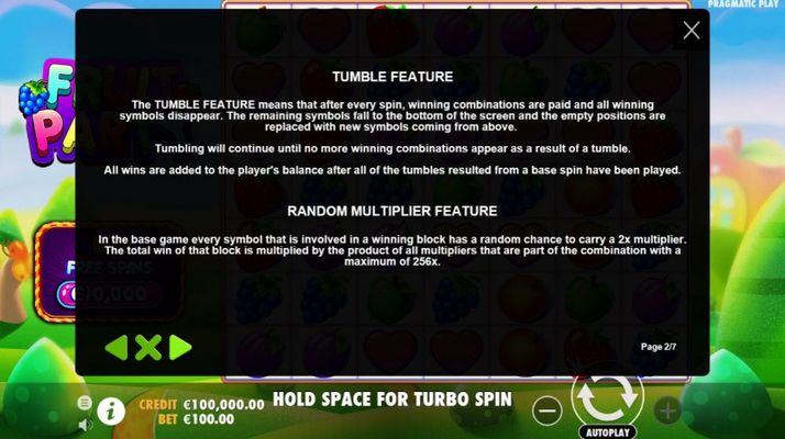Tumble and Multiplier Feature
