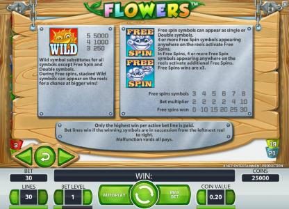 wild and free spins game rules