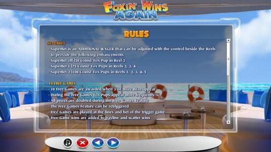 Super Bet Rules and Free Games Rules