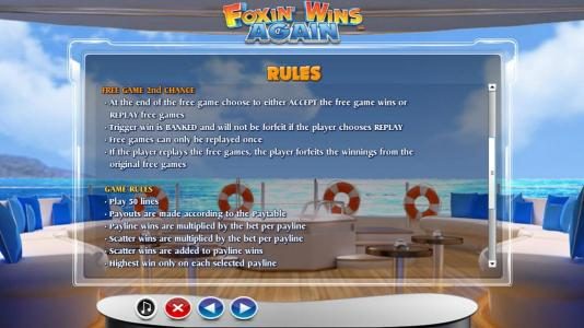 Free Games 2nd Chance Rules and General Game Rules