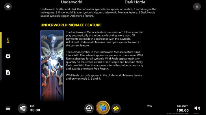 Underworld Menace Feature