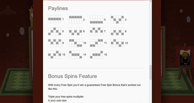 Payline Diagrams 1-15
