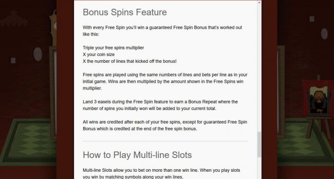 Bonus Spins Feature Rules