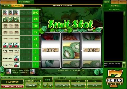 progressive slot machine consists of 3 reels with 1 payline