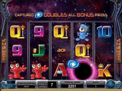 captured galaxy symbols double all bonus prizes