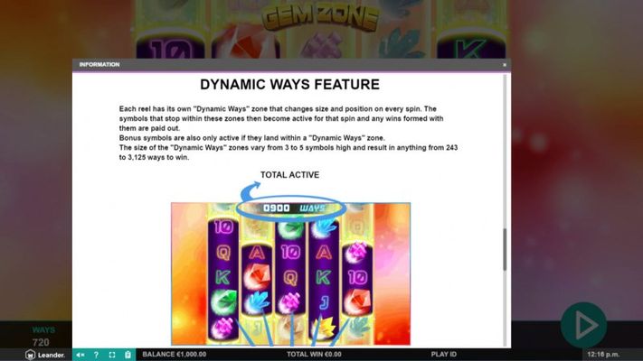 Dynamic Ways Feature