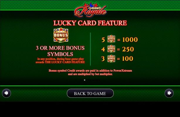 Lucky Card Feature