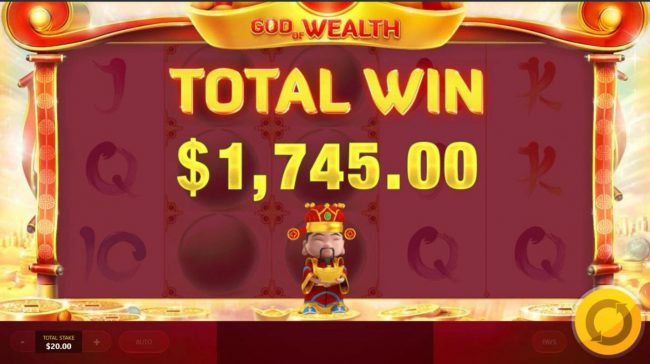 Total Free Spins payout 1,745.00