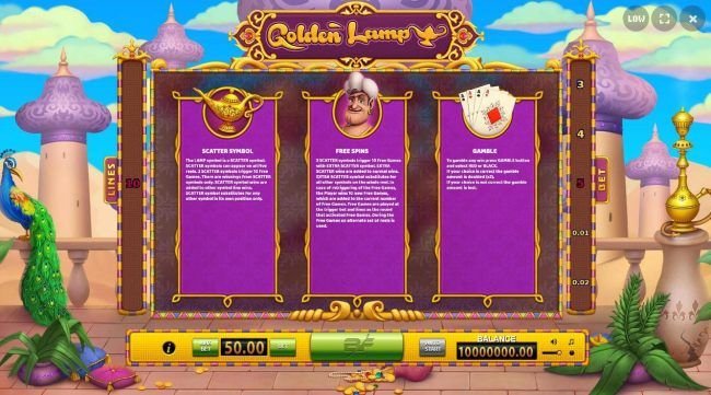 Scatter Symbol, Free Spins and Gamble Feature Rules