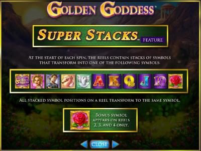 Super Stacks feature - game rules