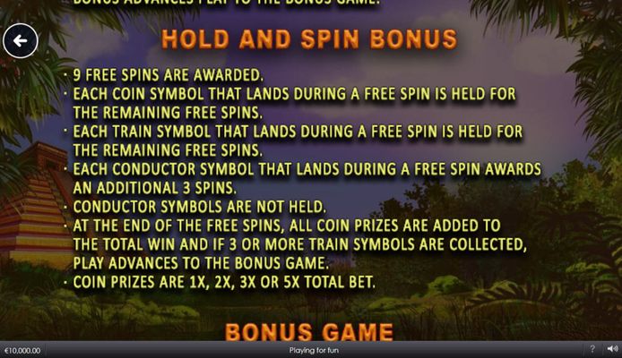 Hold And Spin Bonus