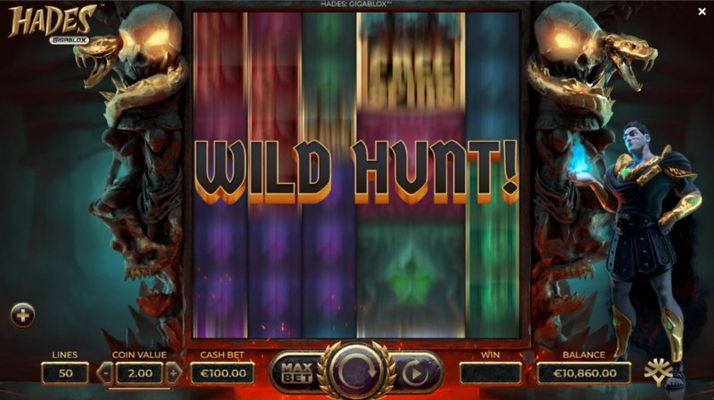 Wild Hunt feature randomly triggers during any spin