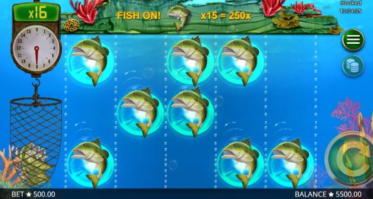 Awesome, you caught 8 fish